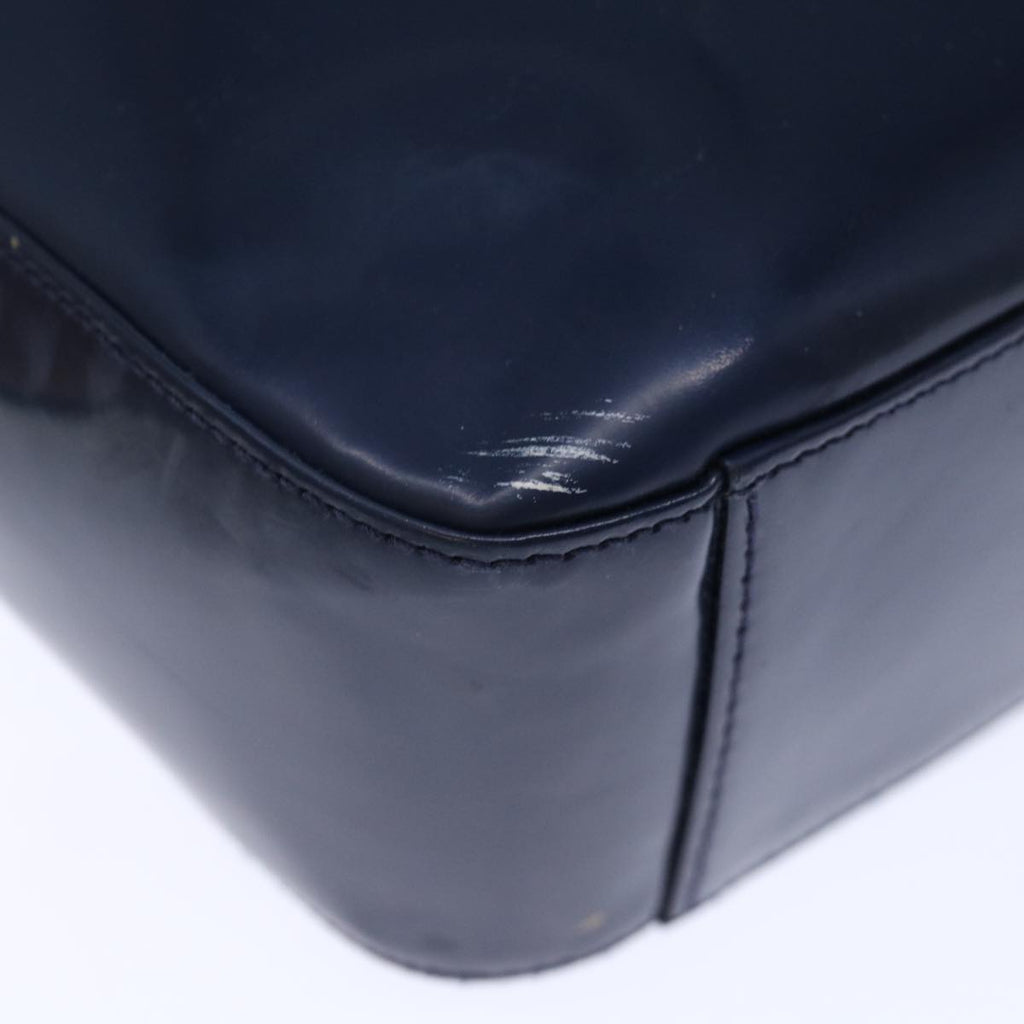 GUCCI Interlocking Shoulder Bag Enamel Navy 72657