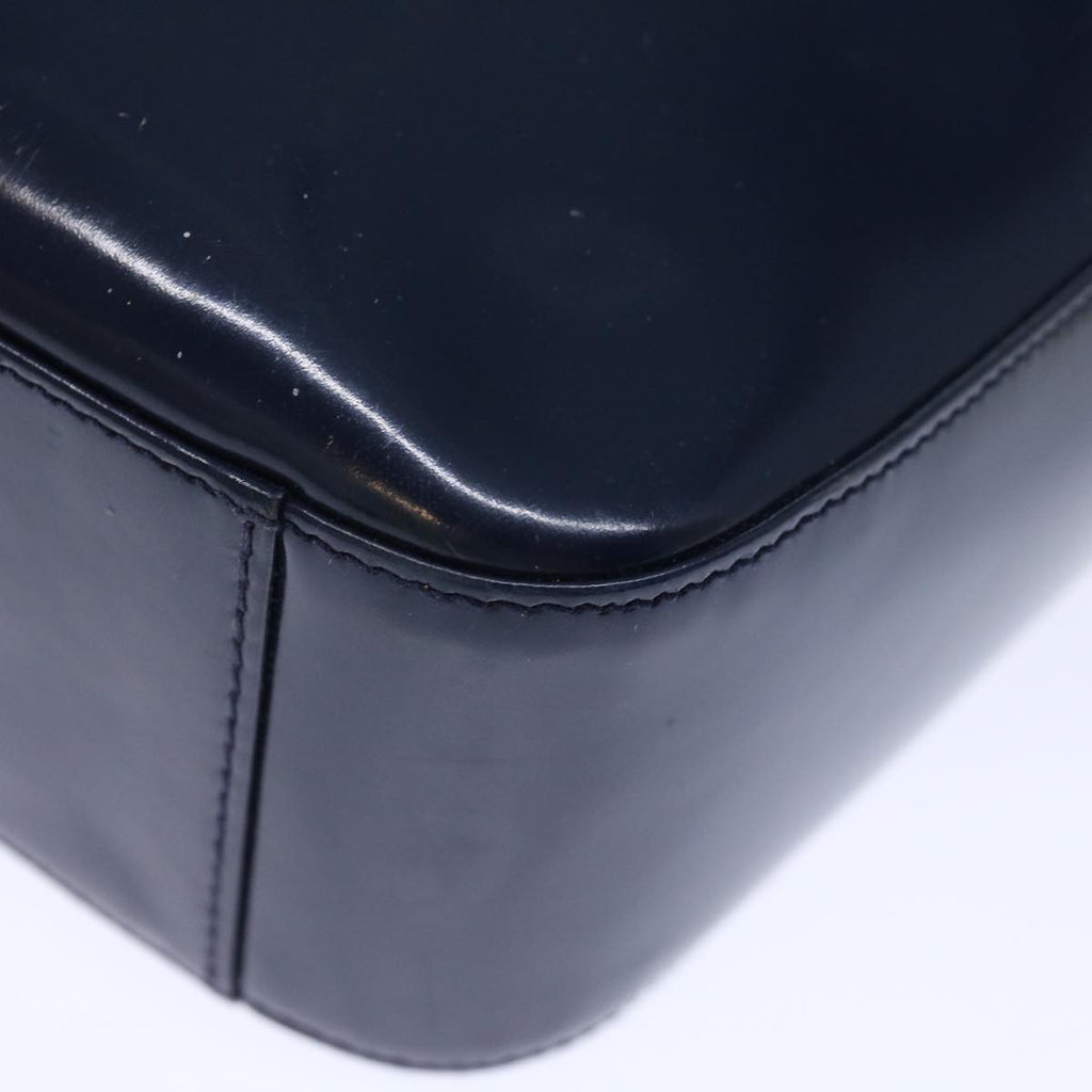 GUCCI Interlocking Shoulder Bag Enamel Navy 72657