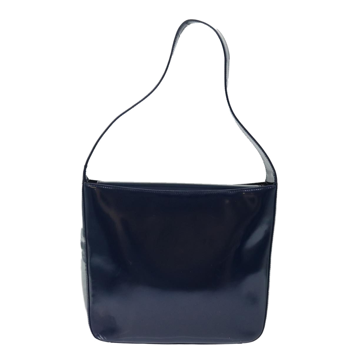GUCCI Interlocking Shoulder Bag Enamel Navy 72657