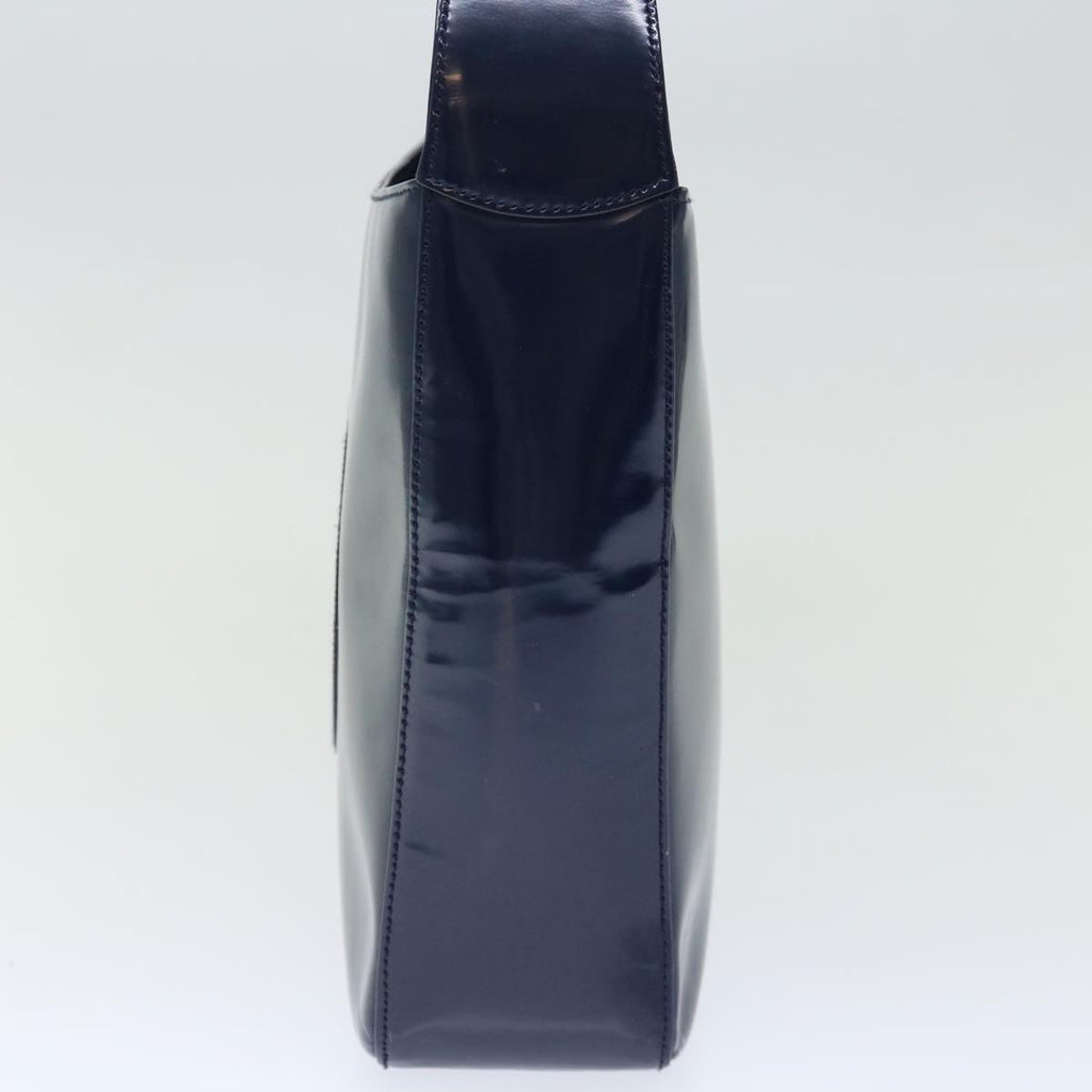 GUCCI Interlocking Shoulder Bag Enamel Navy 72657