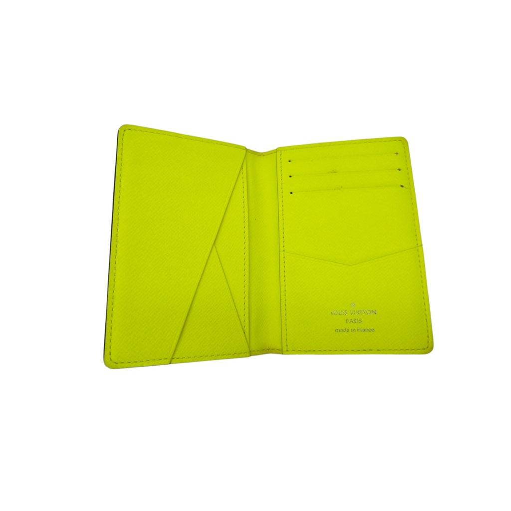 Louis Vuitton Monogram Taiga Pocket Organizer Yellow