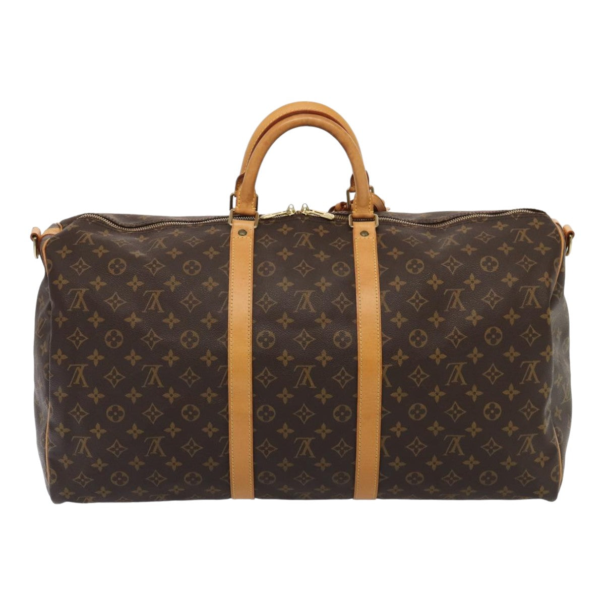 Louis Vuitton Keepall Bandouliere 55  Canvas Travel Bag