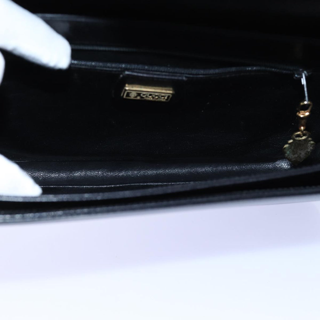 GUCCI Shoulder Bag Leather Black 72713