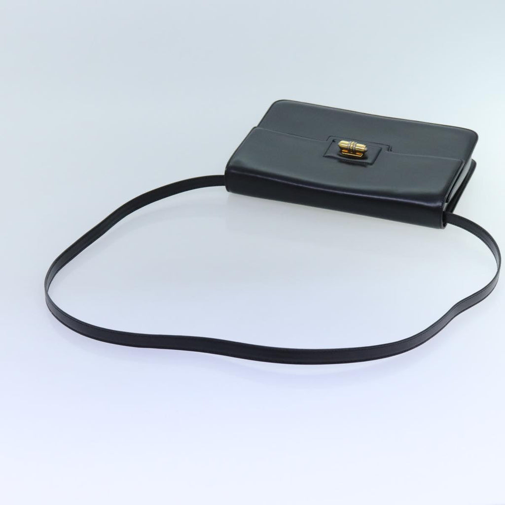 GUCCI Shoulder Bag Leather Black 72713