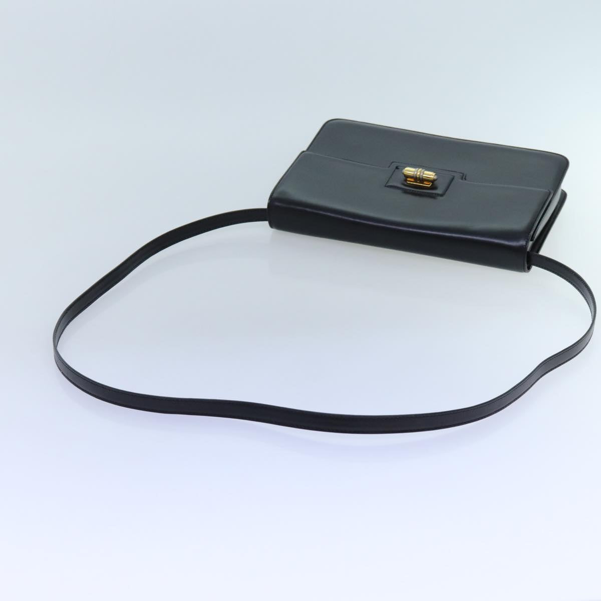 GUCCI Shoulder Bag Leather Black 72713