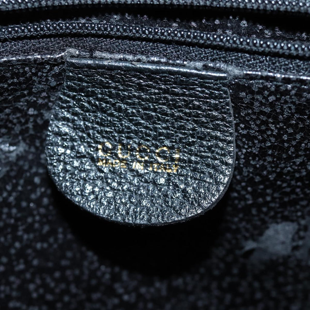 GUCCI Bamboo Hand Bag Suede Black 002 853 0260 72721