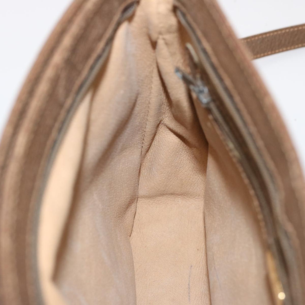 GUCCI GG Canvas Shoulder Bag PVC Beige 72759