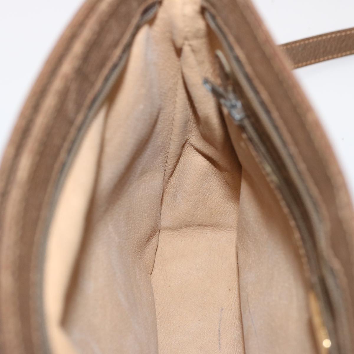 GUCCI GG Canvas Shoulder Bag PVC Beige 72759