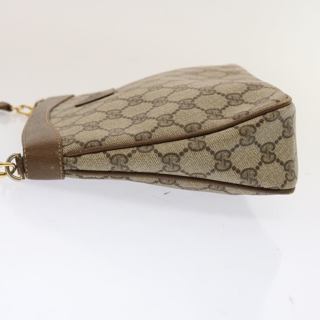 GUCCI GG Canvas Shoulder Bag PVC Beige 72759