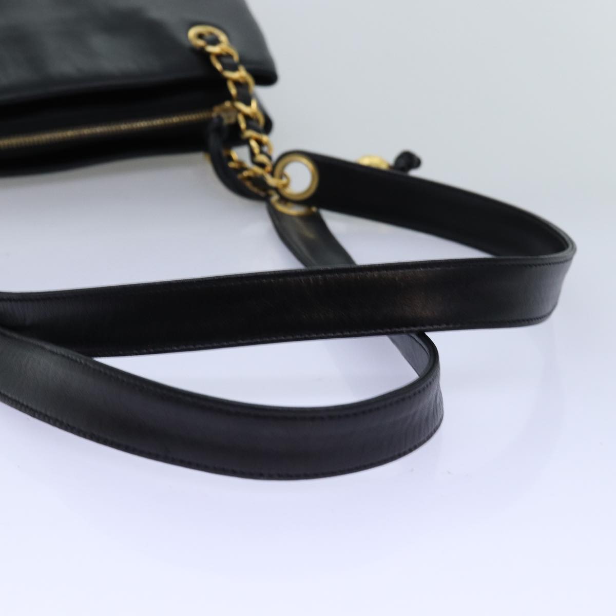 CHANEL COCO Mark Chain Shoulder Bag Lamb Skin Black CC 72768