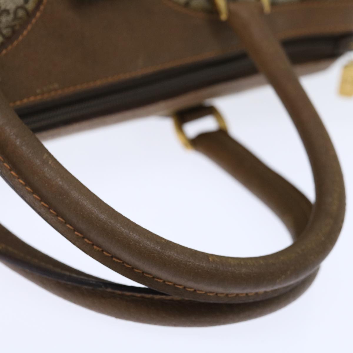 GUCCI GG Canvas Web Sherry Line Boston Bag PVC Beige Green Red 72785