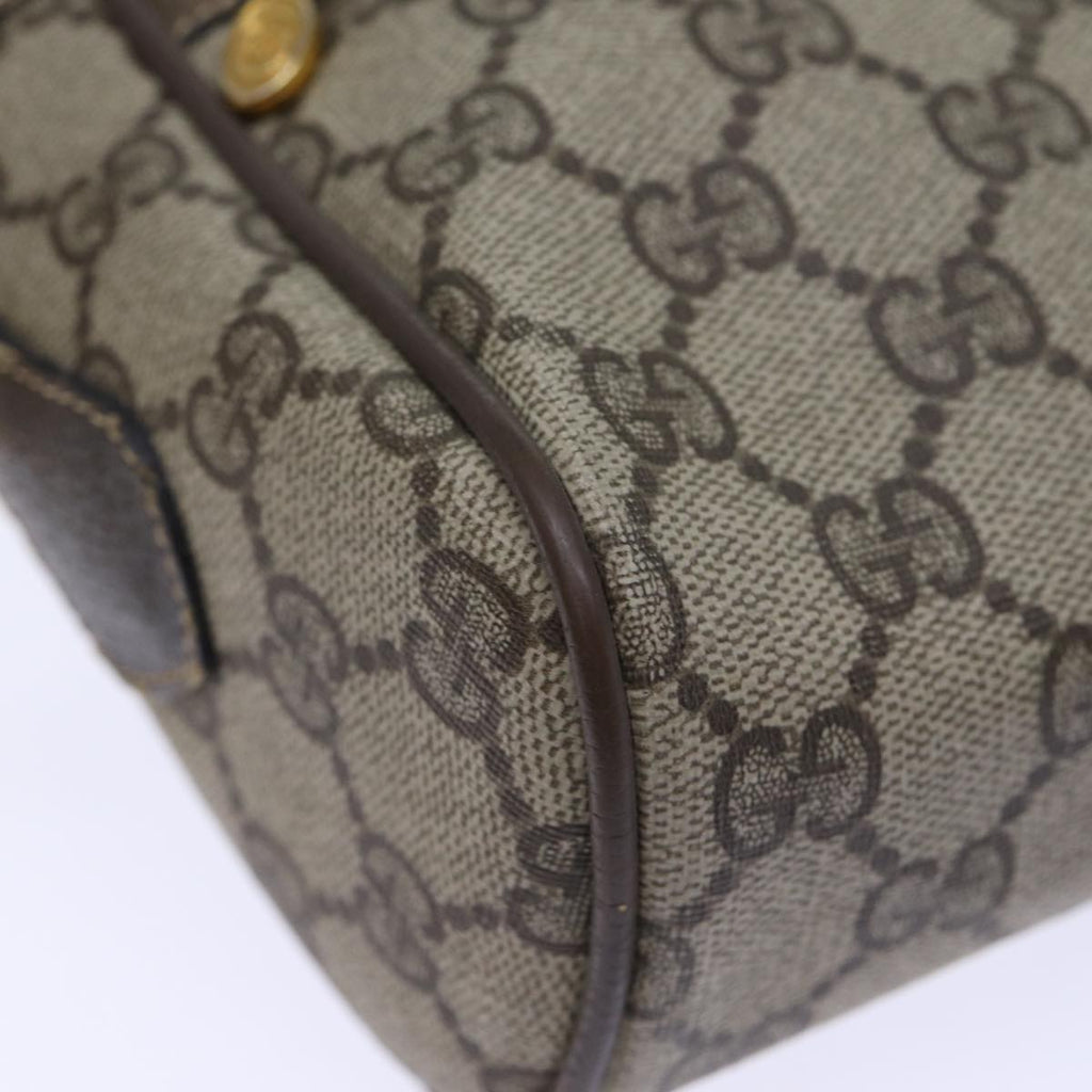 GUCCI GG Canvas Web Sherry Line Shoulder Bag PVC Beige Green Red 72787