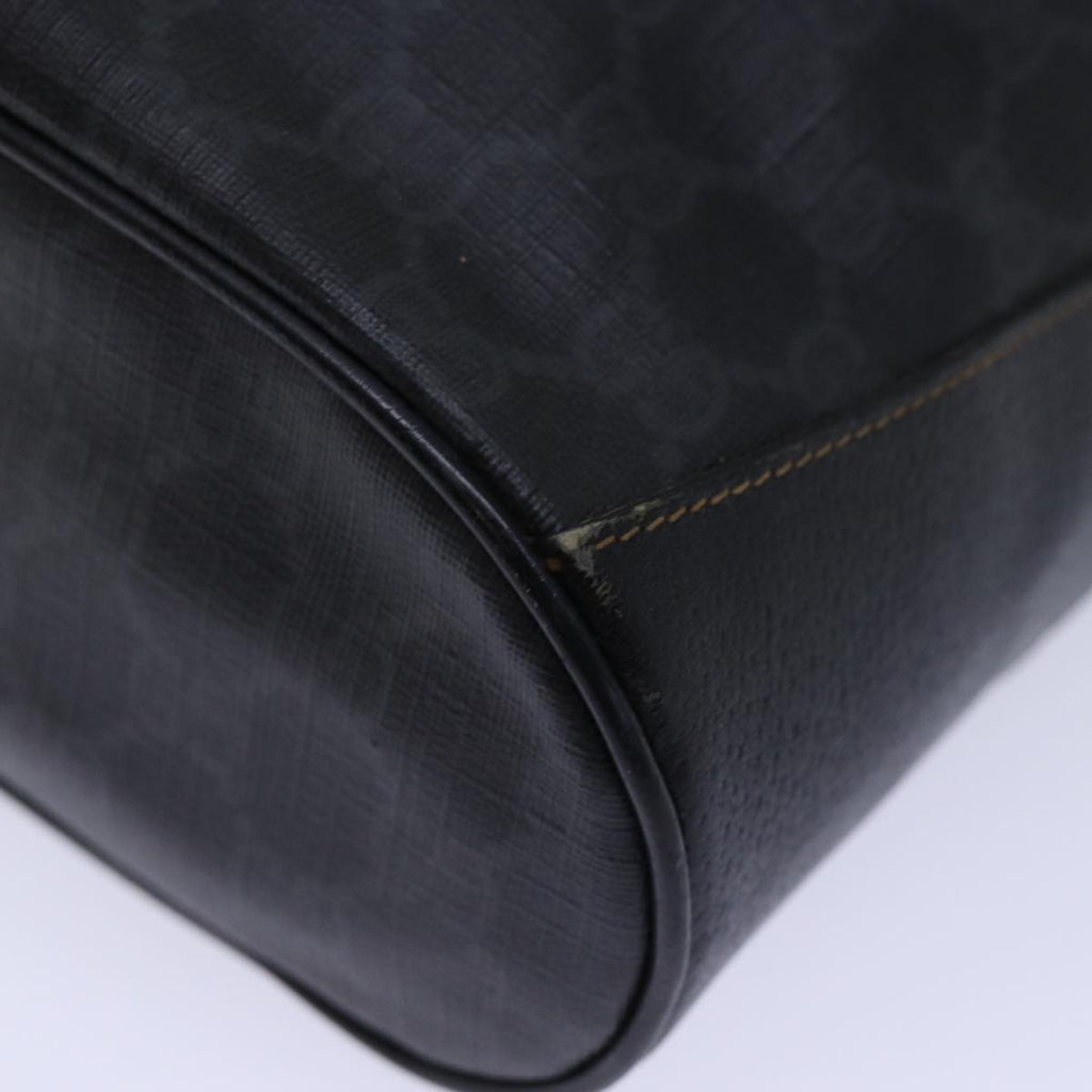 GUCCI GG Canvas Web Sherry Line Shoulder Bag PVC Black Green Red 72789