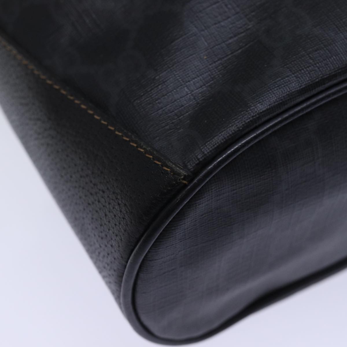 GUCCI GG Canvas Web Sherry Line Shoulder Bag PVC Black Green Red 72789