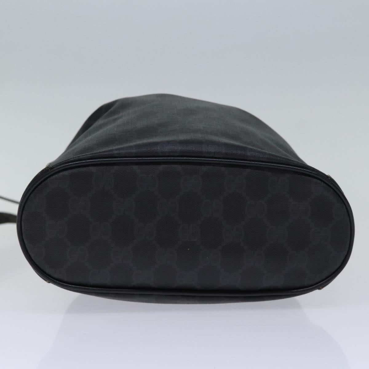 GUCCI GG Canvas Web Sherry Line Shoulder Bag PVC Black Green Red 72789