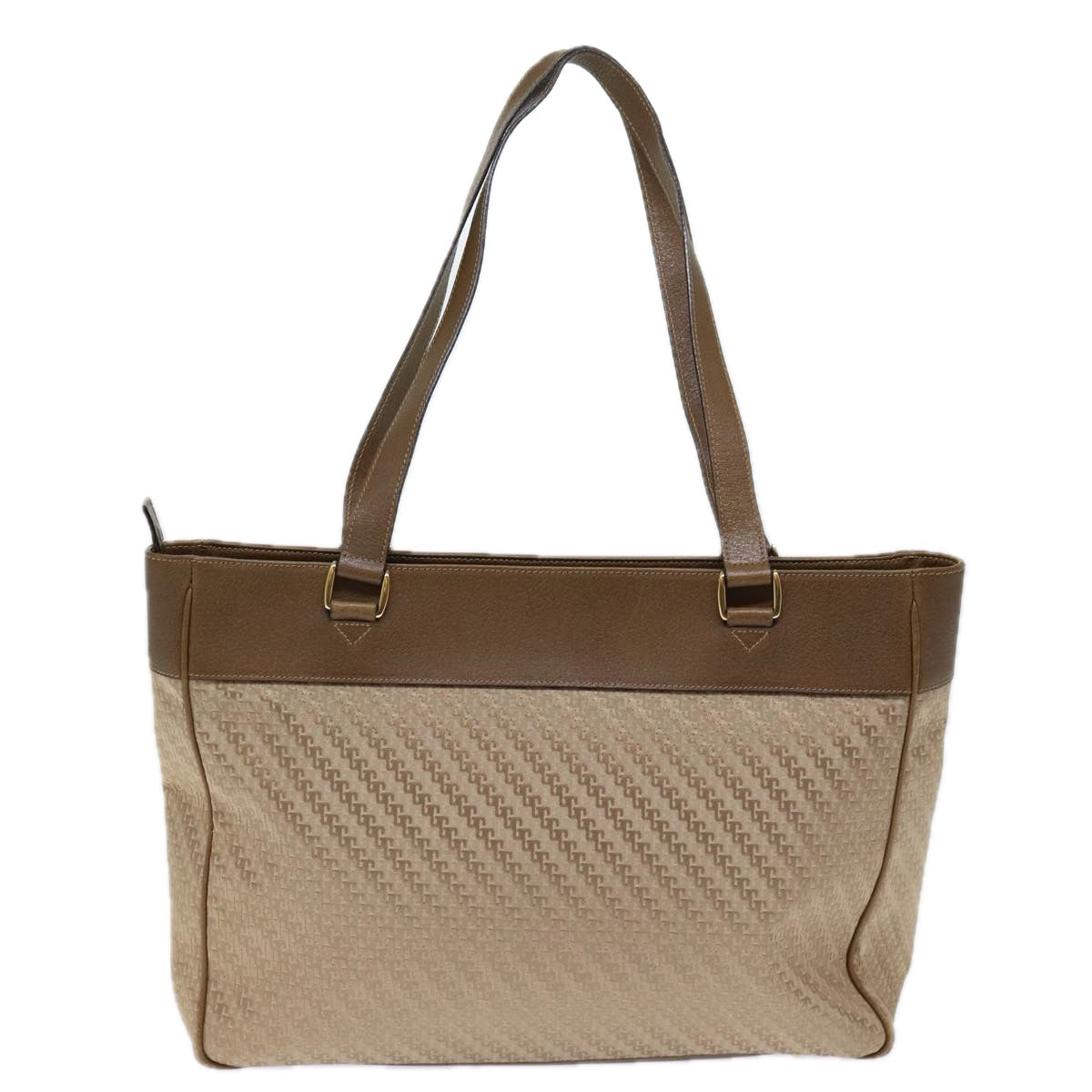 GUCCI Tote Bag Canvas Beige Brown 72800