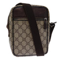 GUCCI GG Canvas Shoulder Bag PVC Beige 72811