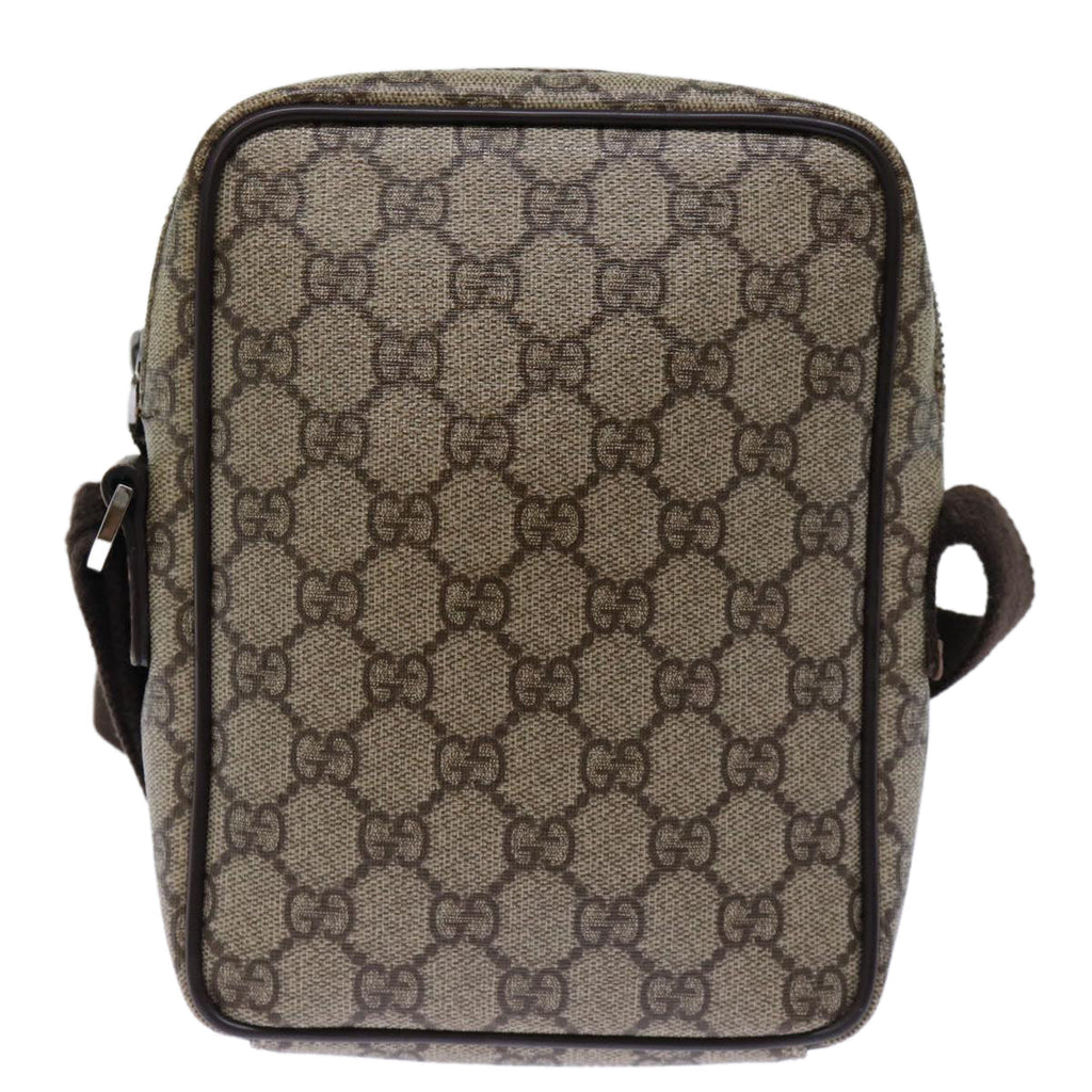 GUCCI GG Canvas Shoulder Bag PVC Beige 72811