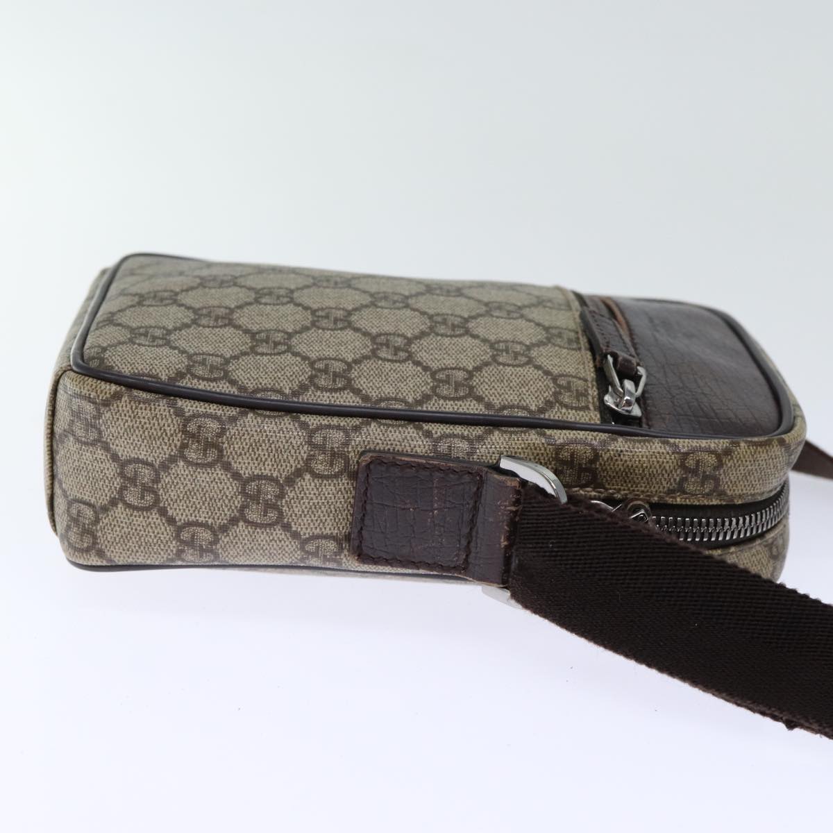 GUCCI GG Canvas Shoulder Bag PVC Beige 72811