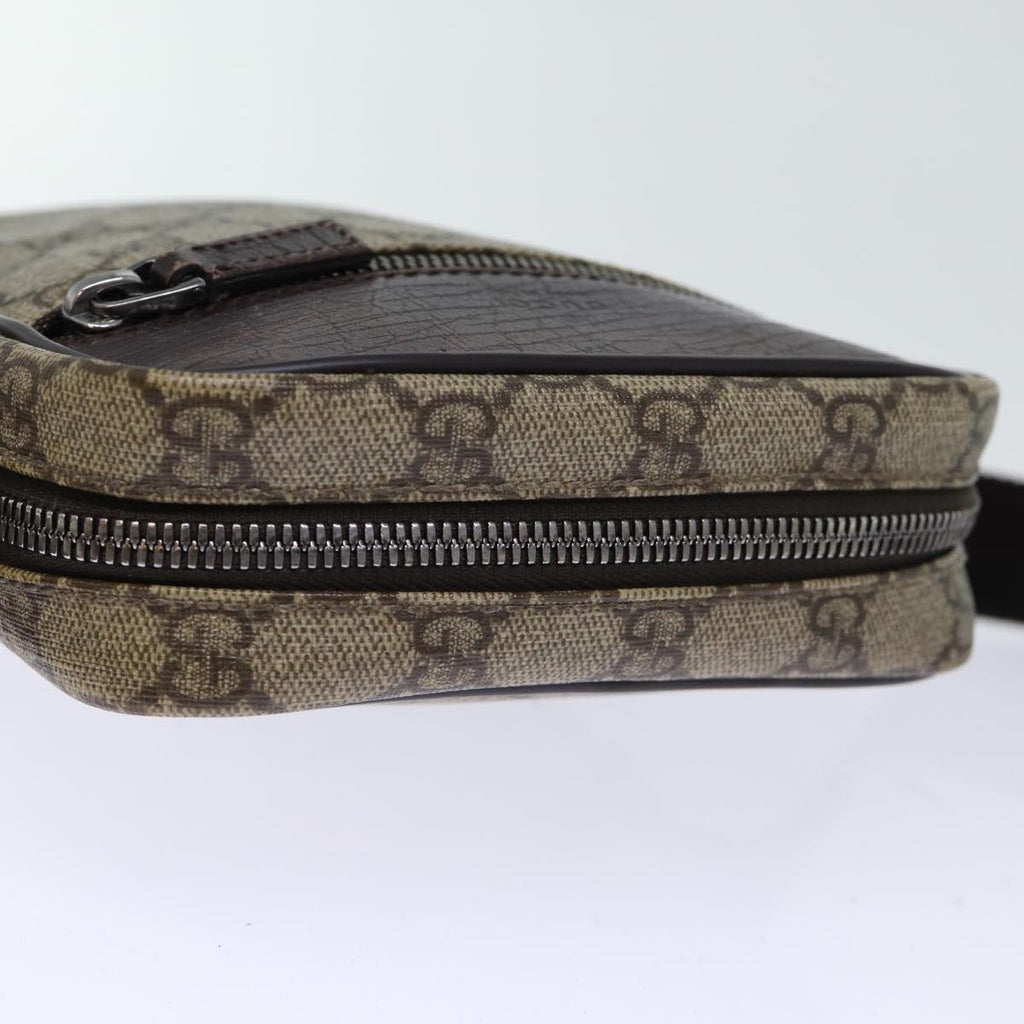 GUCCI GG Canvas Shoulder Bag PVC Beige 72811