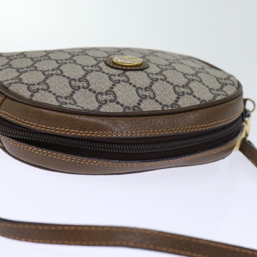 GUCCI GG PLUS Canvas Shoulder Bag PVC Beige 72812