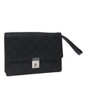 GUCCI GG Canvas Clutch Bag Nylon Black 72813