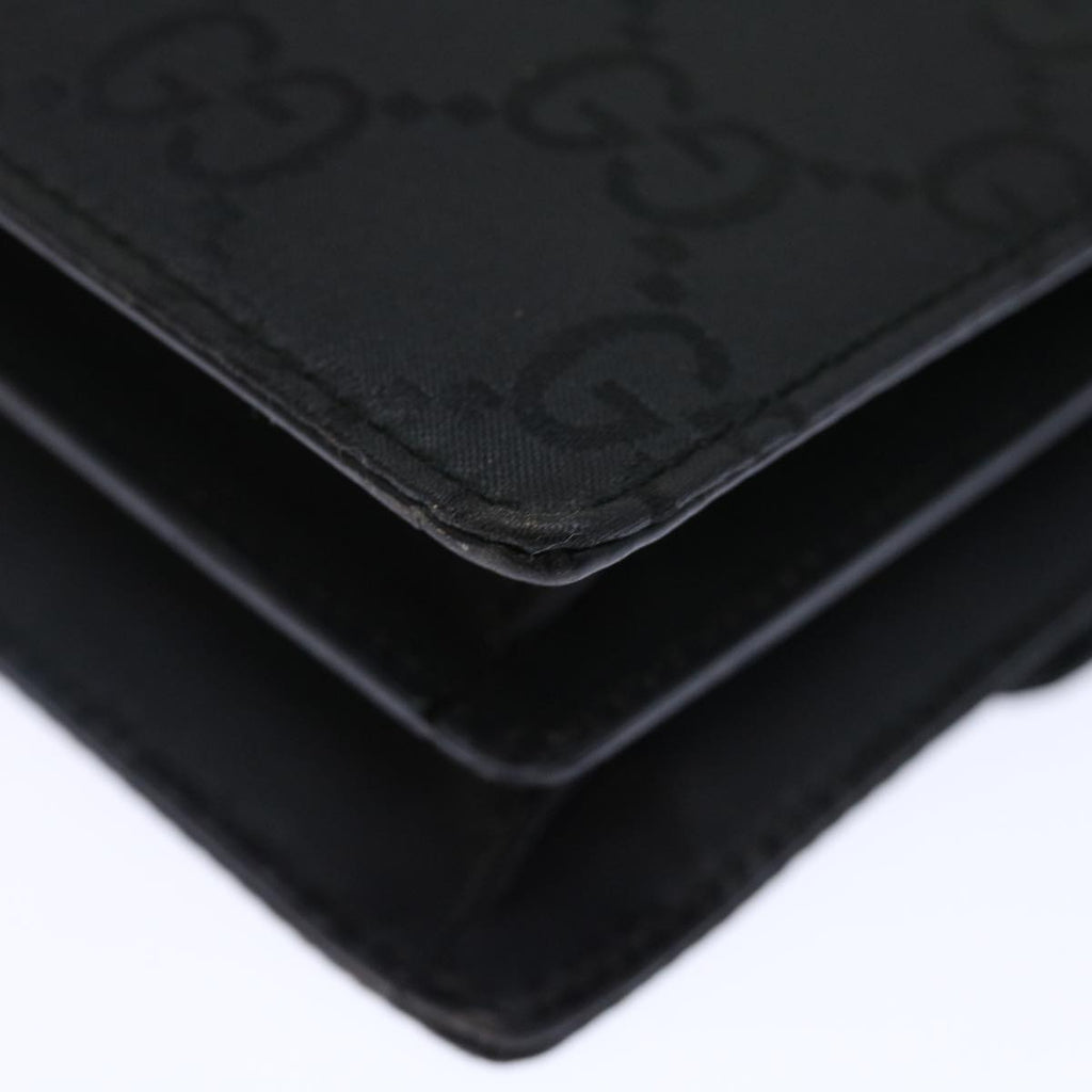 GUCCI GG Canvas Clutch Bag Nylon Black 72813