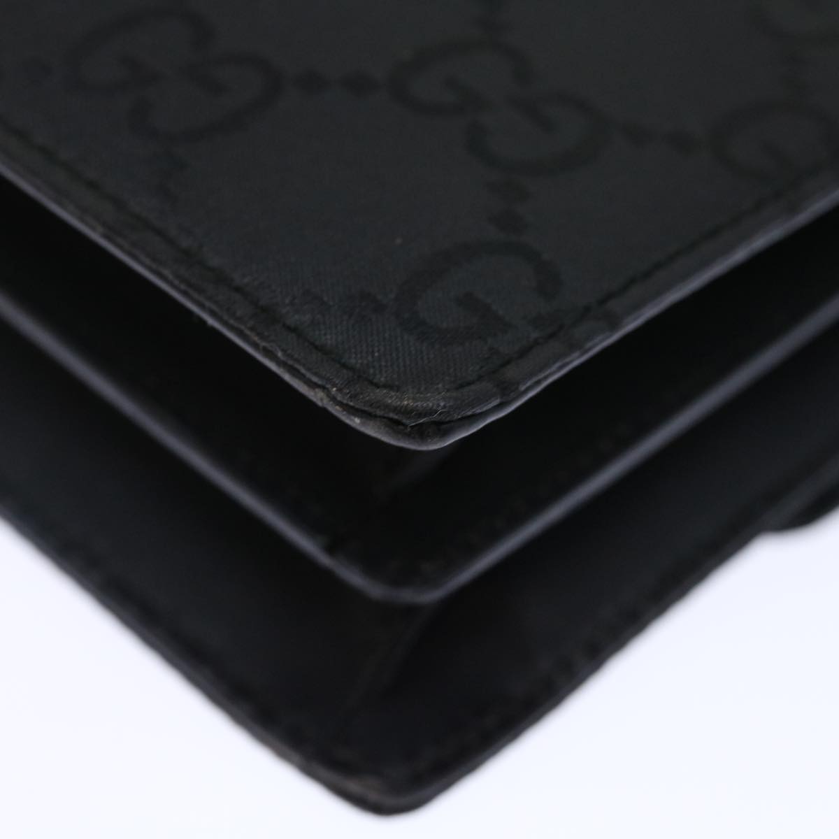 GUCCI GG Canvas Clutch Bag Nylon Black 72813