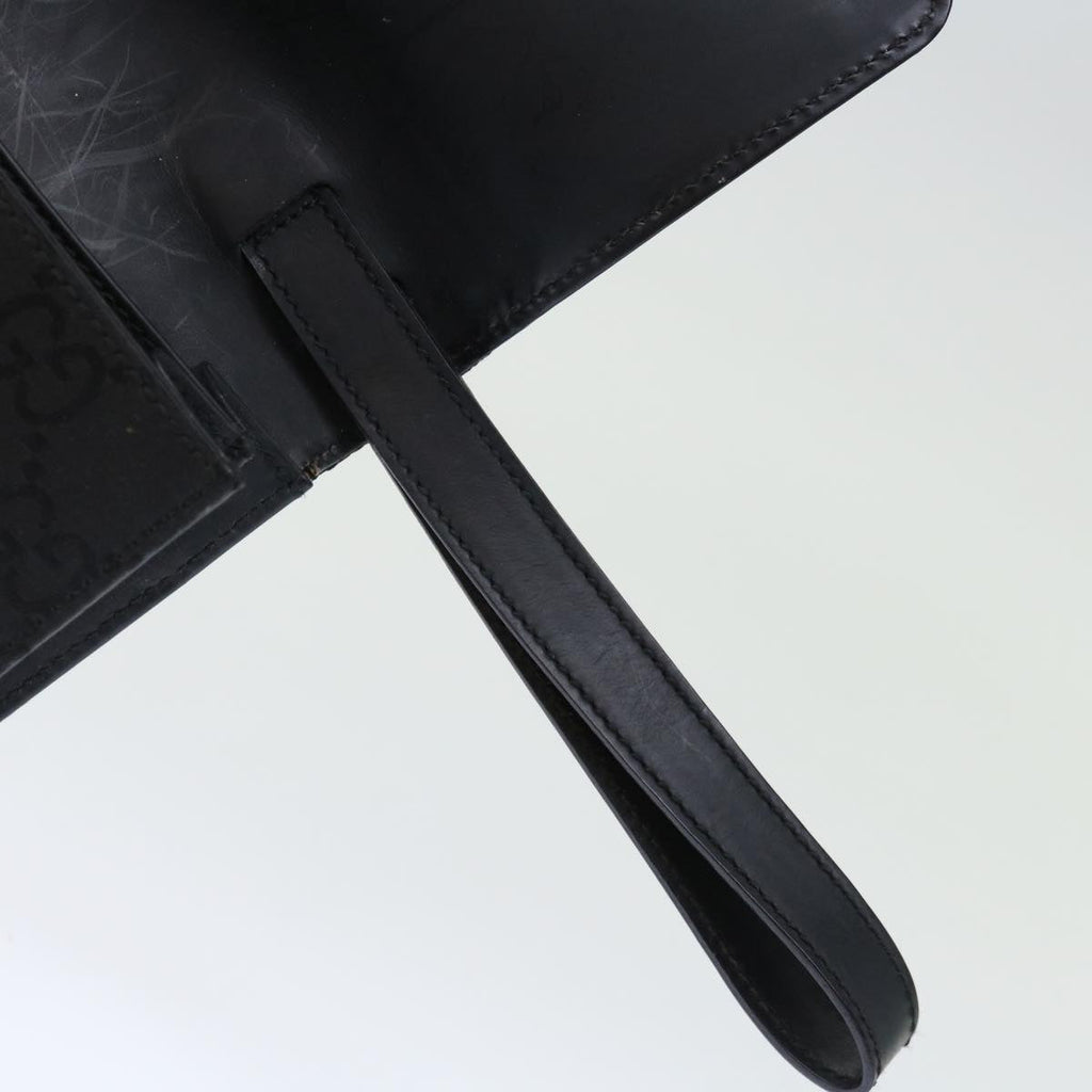 GUCCI GG Canvas Clutch Bag Nylon Black 72813