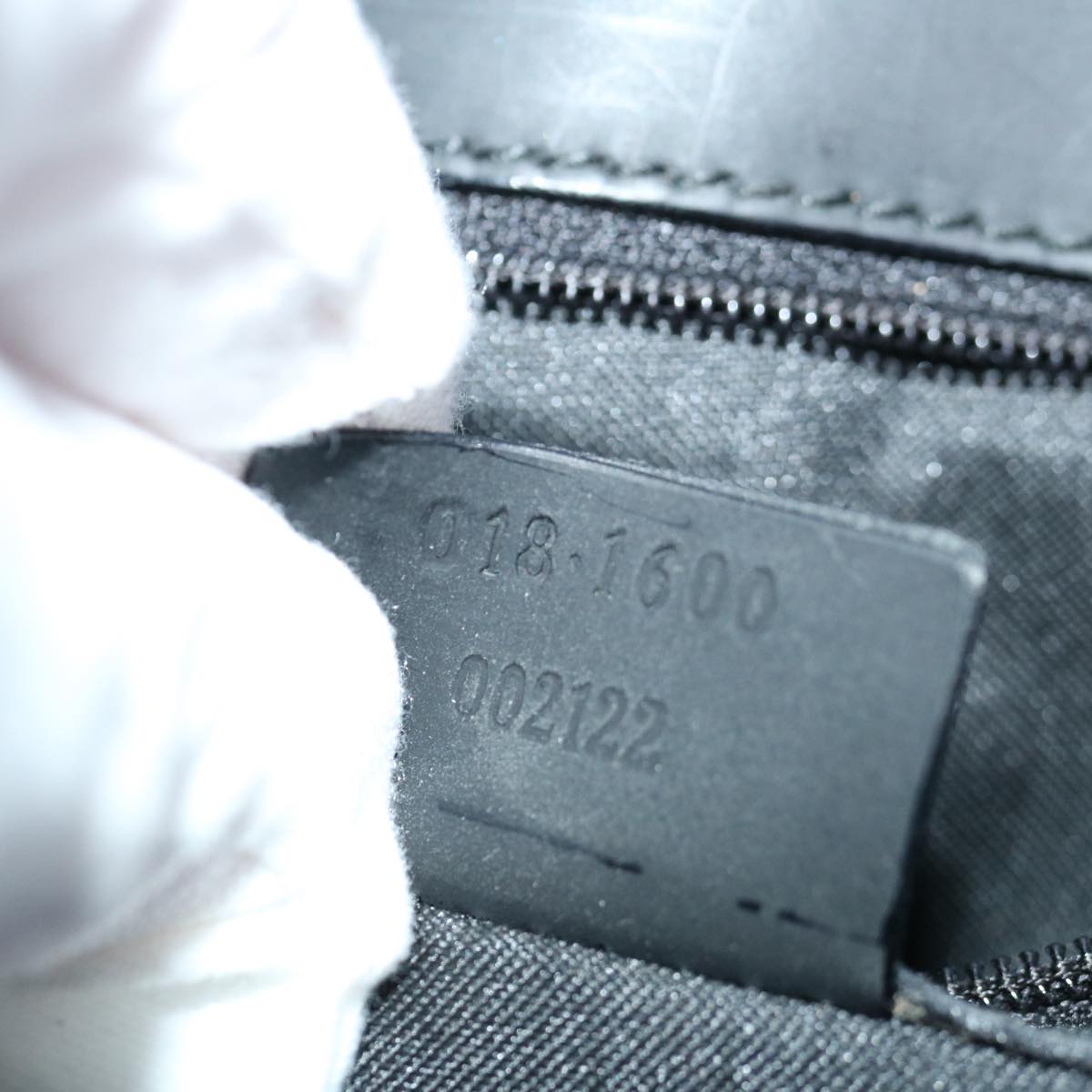 GUCCI GG Canvas Clutch Bag Nylon Black 72813