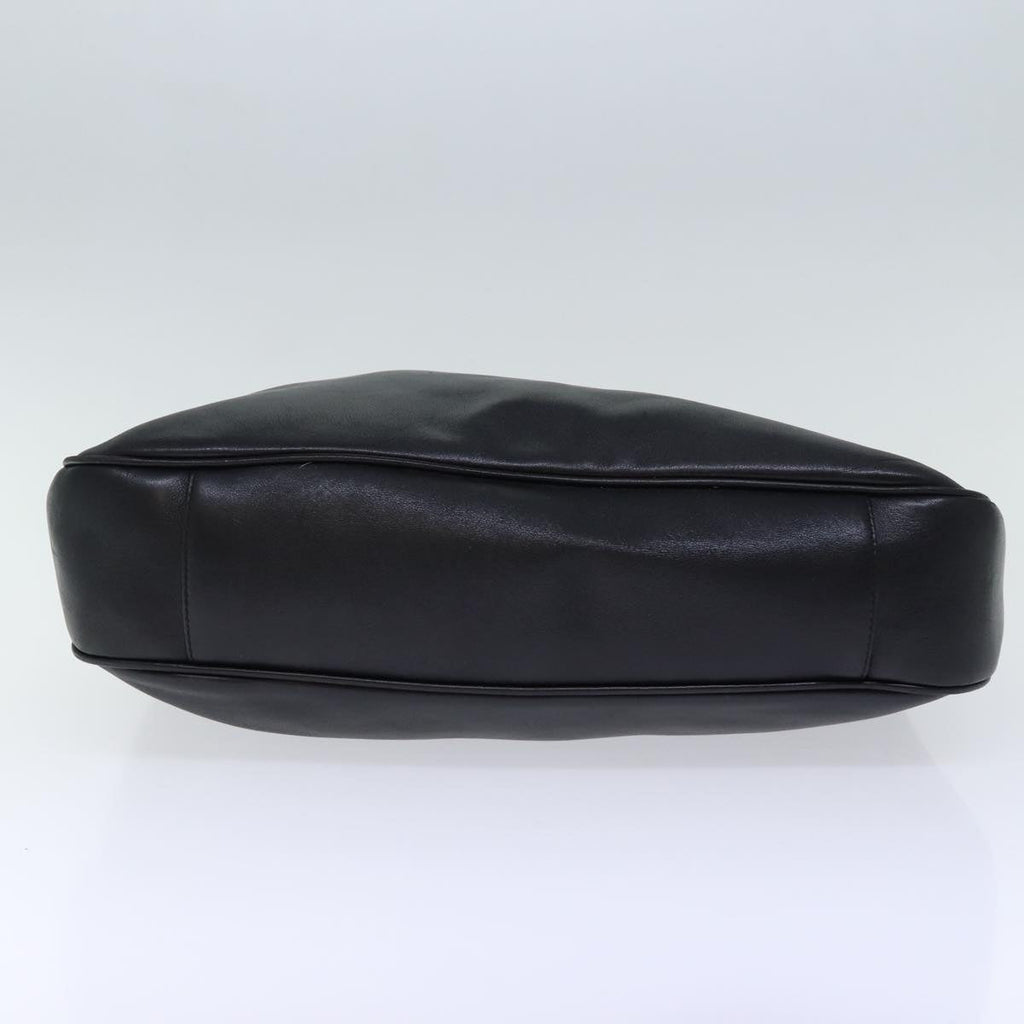 GUCCI Bamboo Hand Bag Leather Black 001 1998 1577 72814