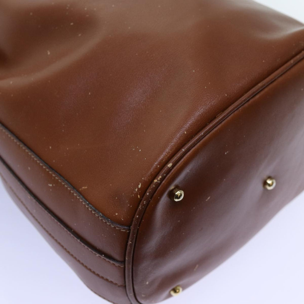 GUCCI Bamboo Hand Bag Leather 2way Brown 001 2865 1657 72828