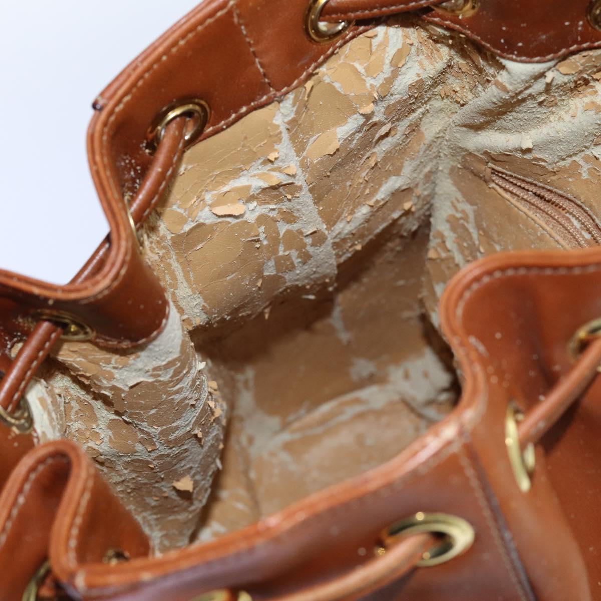 GUCCI Bamboo Hand Bag Leather 2way Brown 001 2865 1657 72828