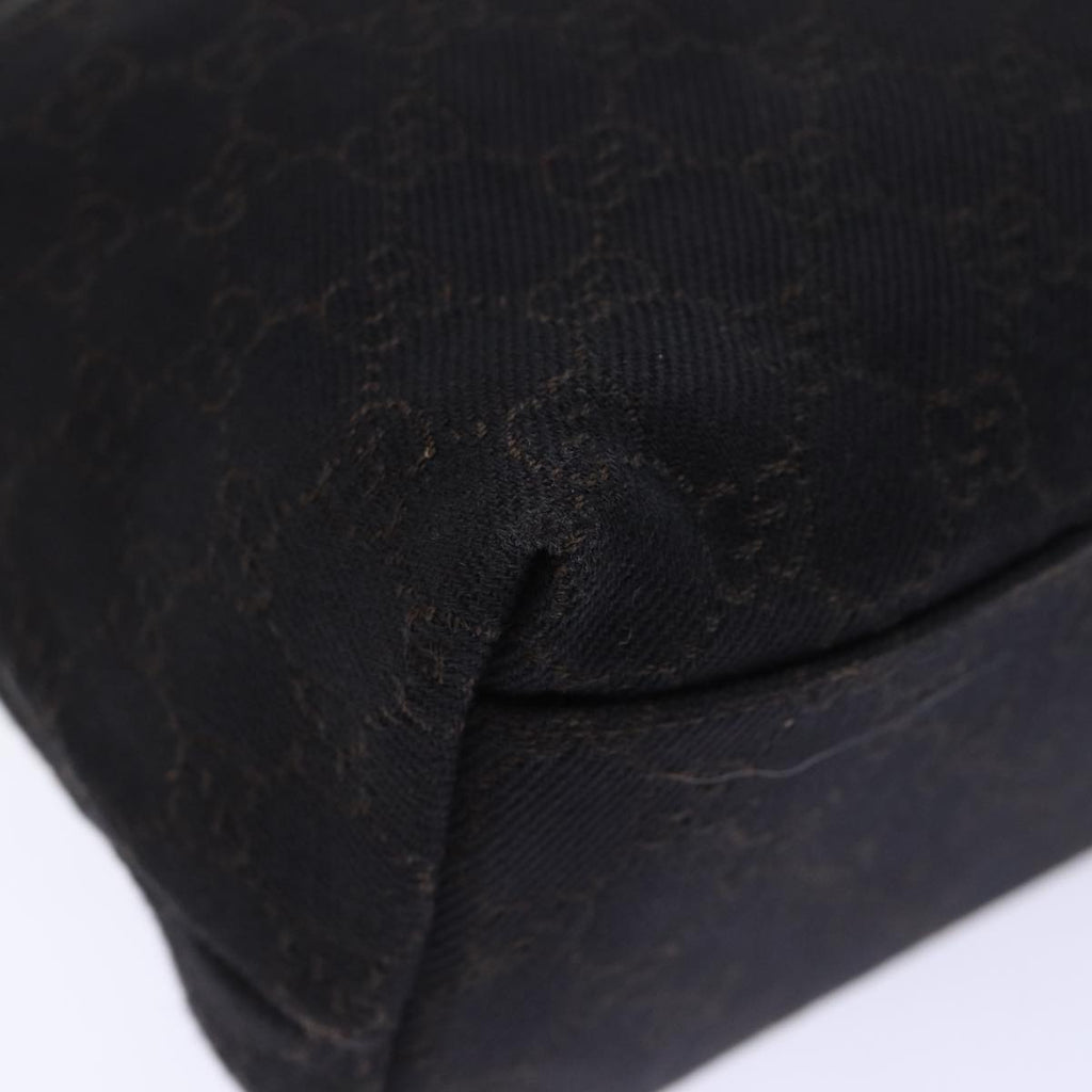 GUCCI GG Canvas Shoulder Bag Outlet Black 105649 72837
