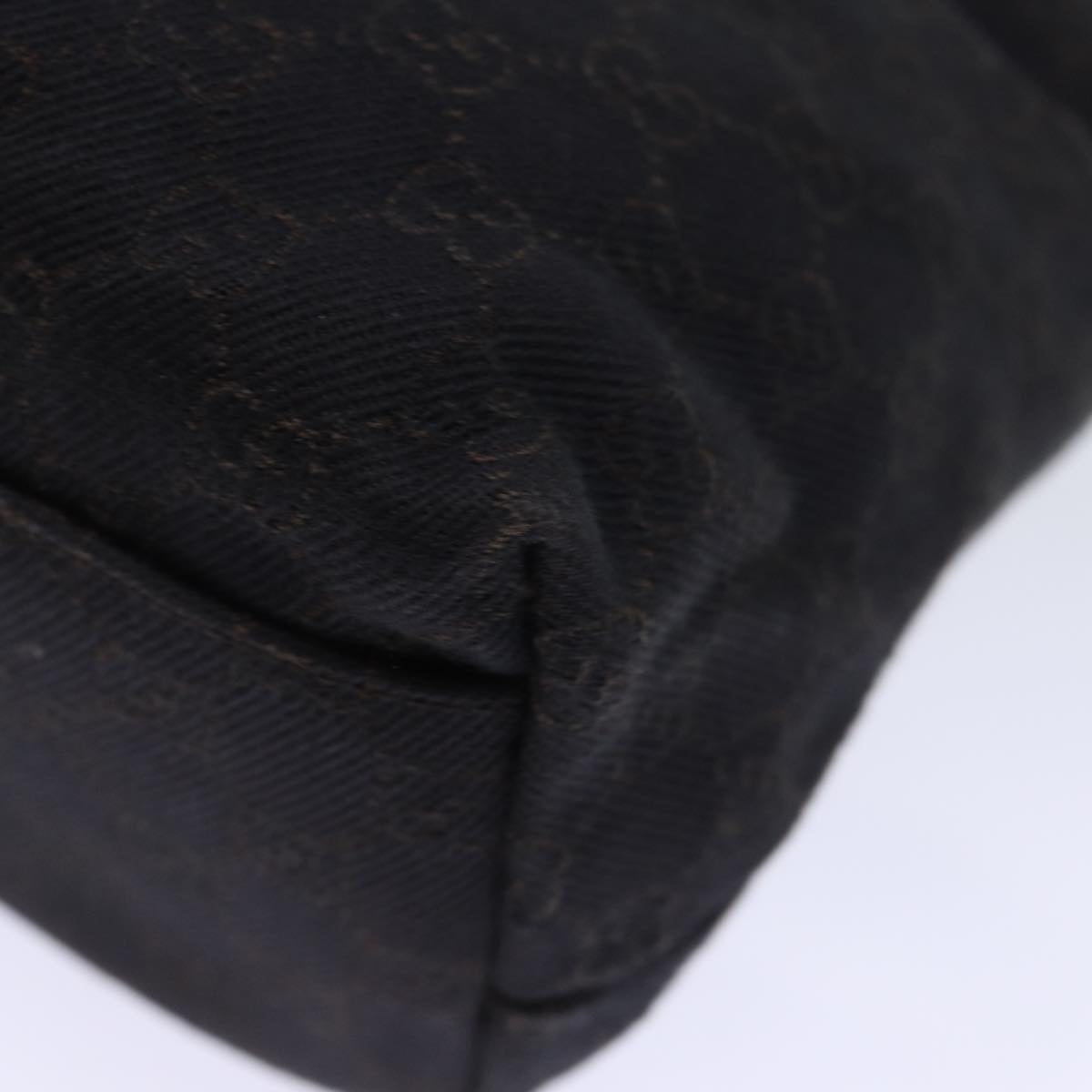 GUCCI GG Canvas Shoulder Bag Outlet Black 105649 72837
