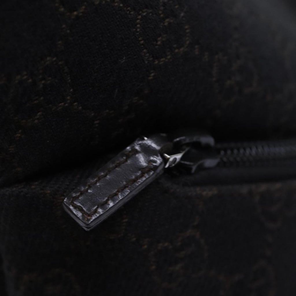 GUCCI GG Canvas Shoulder Bag Outlet Black 105649 72837