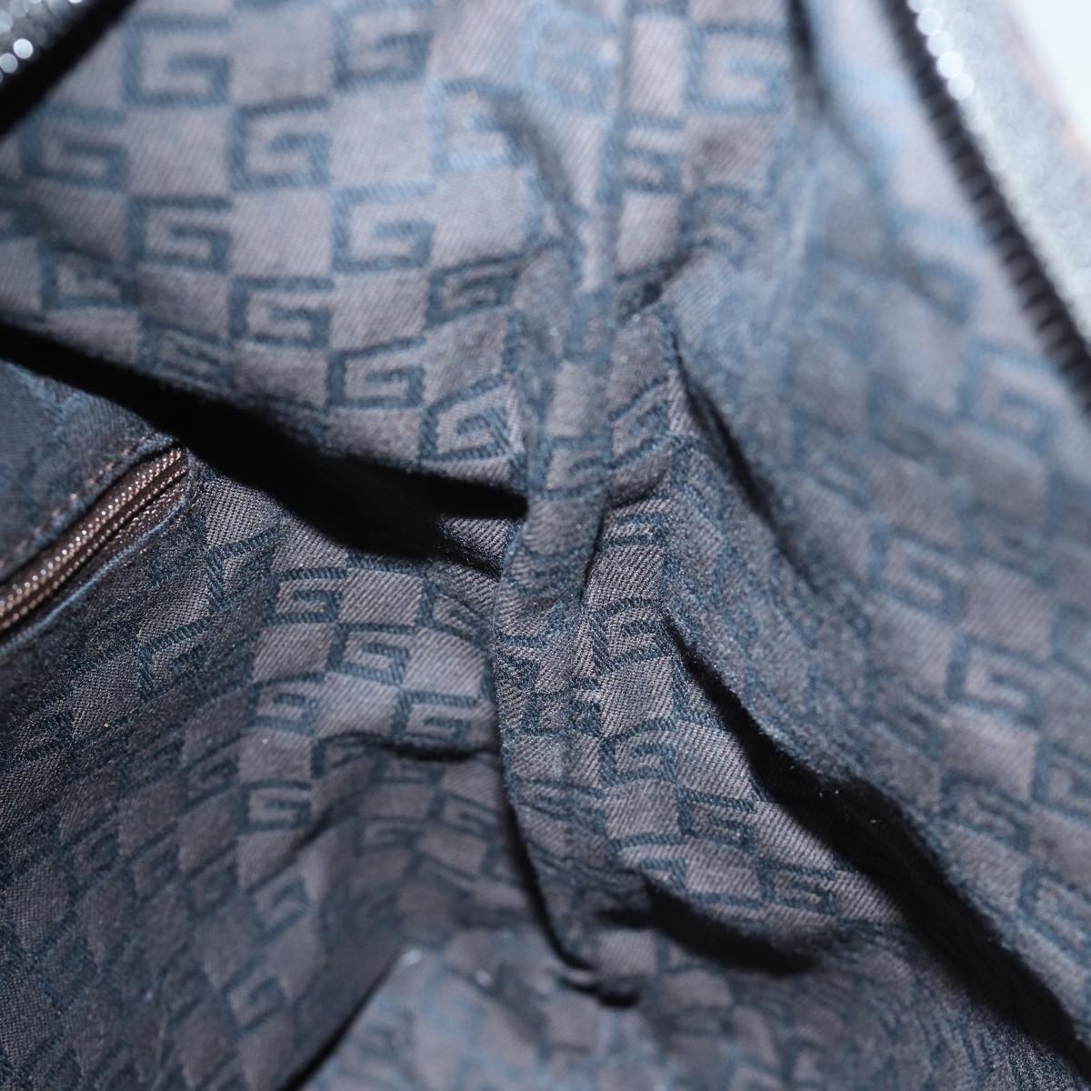 GUCCI GG Canvas Shoulder Bag Outlet Black 105649 72837