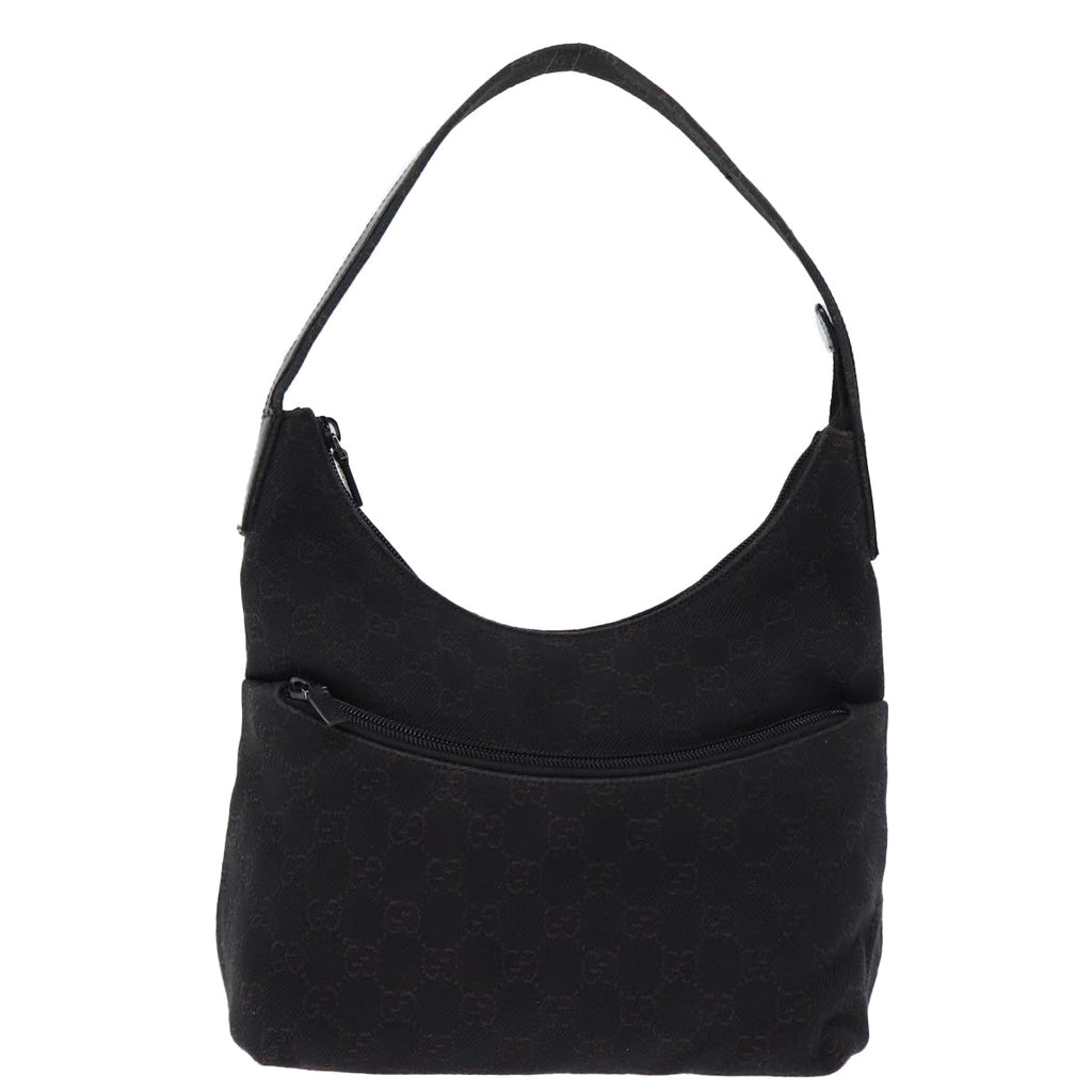 GUCCI GG Canvas Shoulder Bag Outlet Black 105649 72837