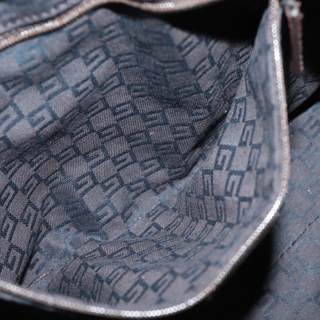 GUCCI GG Canvas Shoulder Bag Outlet Black 105649 72837