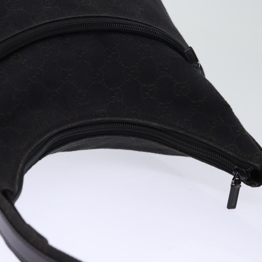 GUCCI GG Canvas Shoulder Bag Outlet Black 105649 72837