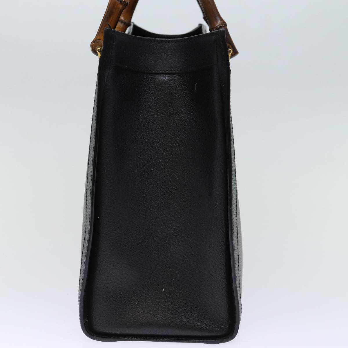 GUCCI Bamboo Hand Bag Leather Black 002 1186 0260 72838