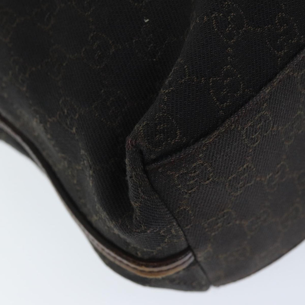 GUCCI GG Canvas Shoulder Bag Brown 101340 72839