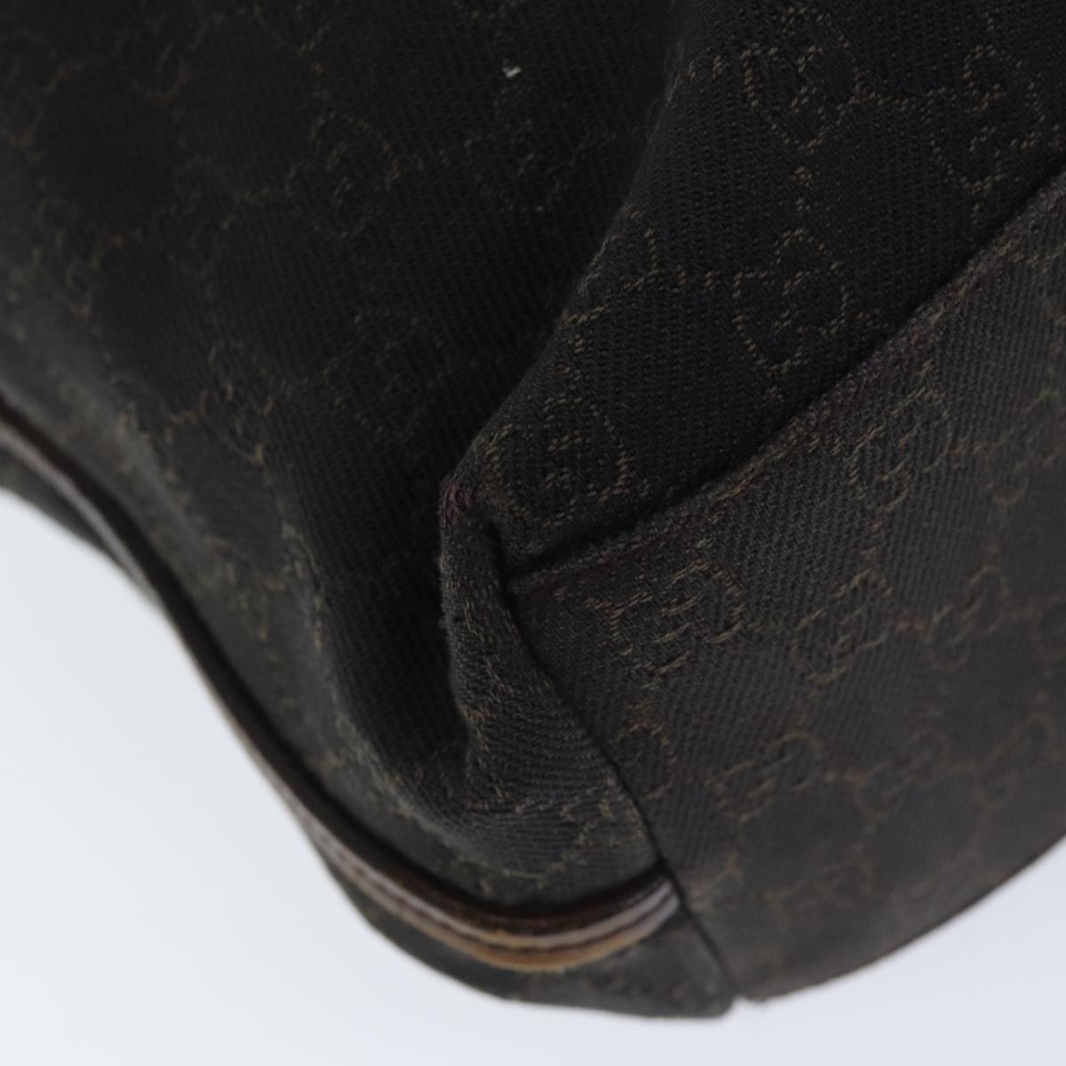 GUCCI GG Canvas Shoulder Bag Brown 101340 72839