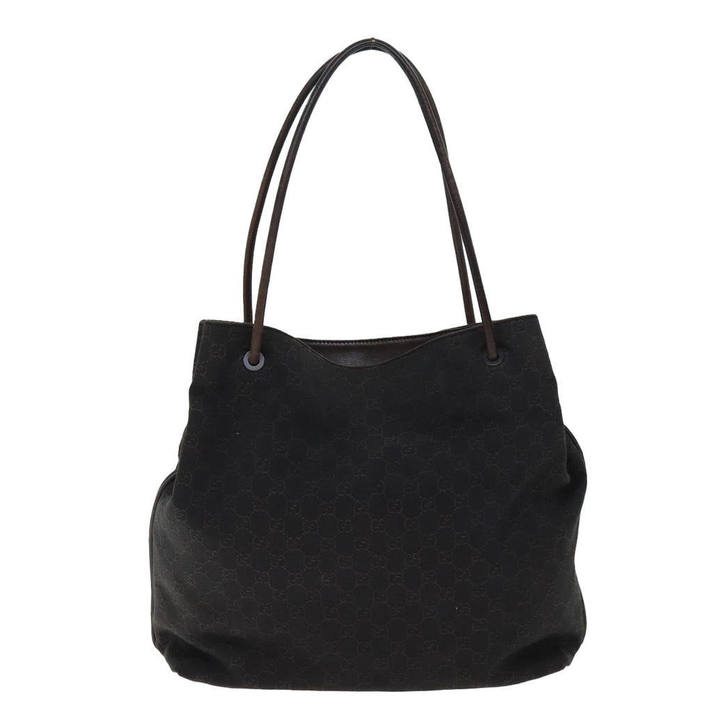 GUCCI GG Canvas Shoulder Bag Brown 101340 72839