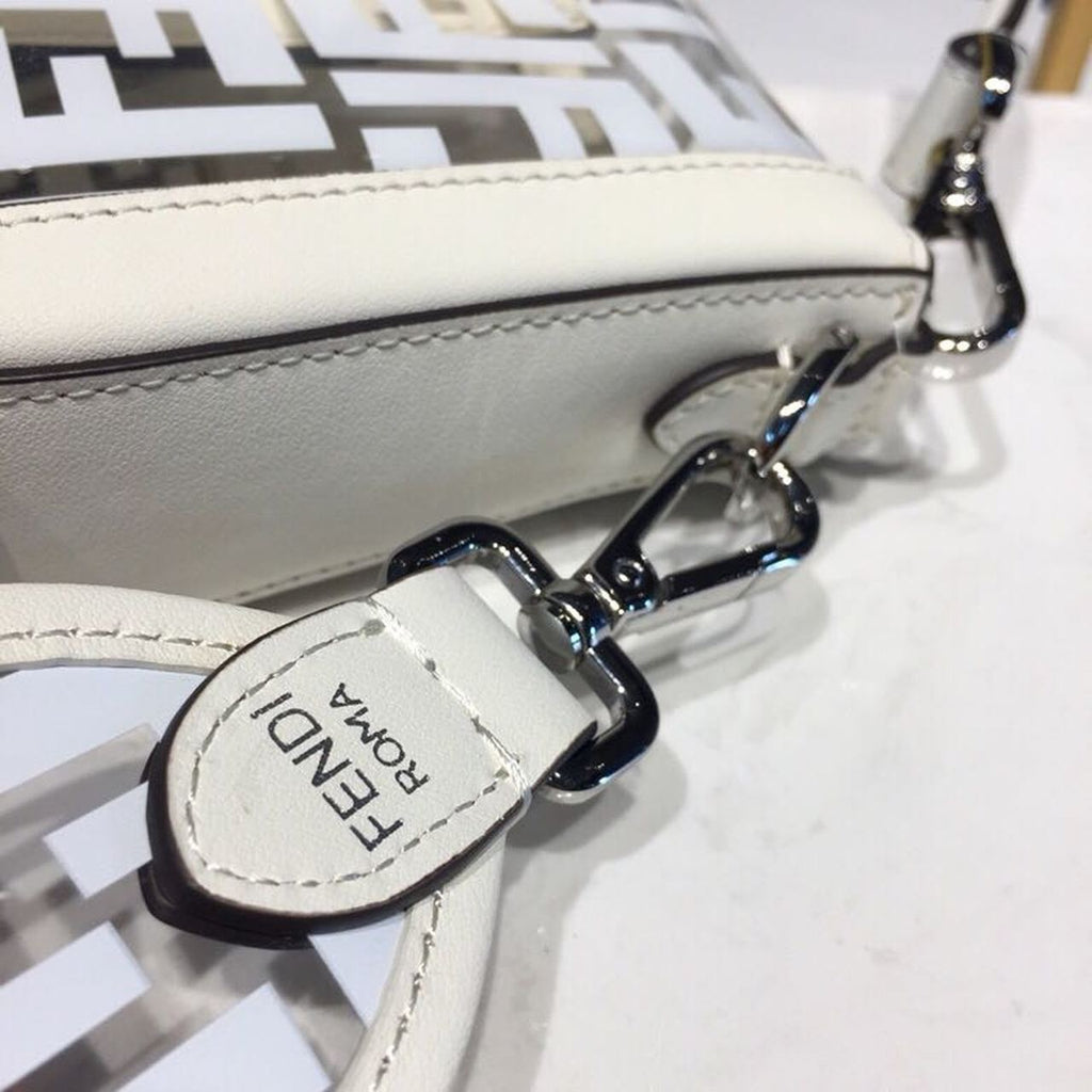 FI Baguette Nappa White For Women, Handbags, Shoulder And Crossbody Bags 10.6in/27cm FF 8BR600A72VF15AO
