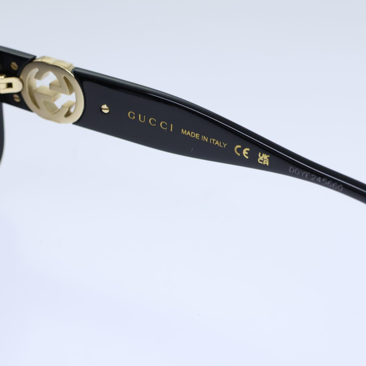 GUCCI Sunglasses plastic Black 72911