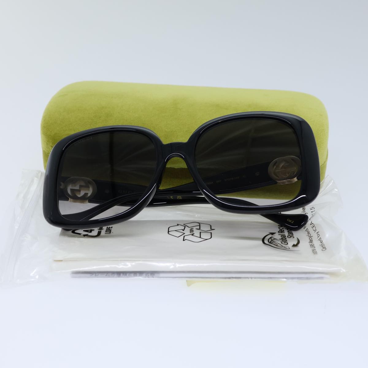 GUCCI Sunglasses plastic Black 72911