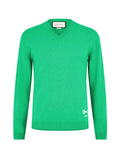 GUCCI V-Neck Horsebit Logo Cashmere Sweater - Men