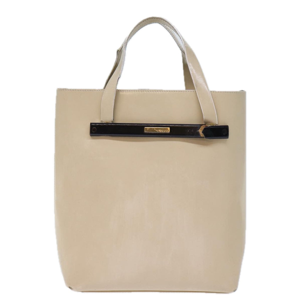 GUCCI Hand Bag Patent leather Beige 72962