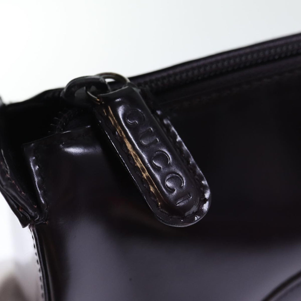 GUCCI Shoulder Bag Patent leather Purple 007 2046 0250 72963